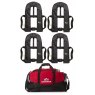 Bluewave Set Of Four Bluewave Black 150N 'Pull Cord' Lifejackets Plus Storage Bag