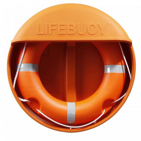 Lifebuoy with housing and stand options - now in stock!