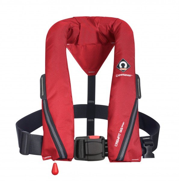 Crewsaver Crewfit 165N Sport Manual Life Jacket Red Marine