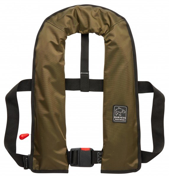 Harveys Lightweight Olive 150N FishingLifejacket - Marine