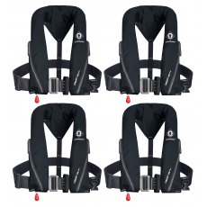 Set Of Four Black Crewsaver Crewfit Sport Harness 165N With Service Kit & Bag Set Of Four Black Crewsaver Crewfit Sport Harness 165N With Service Kit & Bag