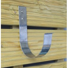 Heavy Duty Stainless steel mounting hook for lifebuoys - with screws and raw plugs for fitting Heavy Duty Stainless steel mounting hook for lifebuoys - with screws and raw plugs for fitting