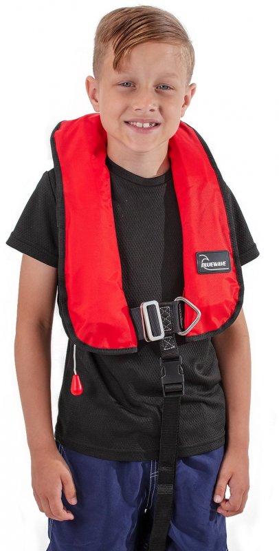 Bluewave Bluewave Childs Red Automatic 150N Gas Lifejacket with harness - Grade A