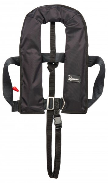 Bluewave Black 150N Automatic Lifejacket with harness & crutch strap - Save £10!