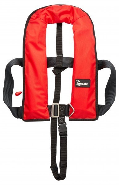 Bluewave 150N Red Automatic Lifejacket with harness & crutch strap - Half Price!