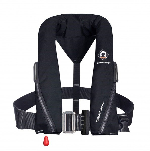 Crewsaver Crewfit 165N Sport Automatic Harness Life Jacket - Black