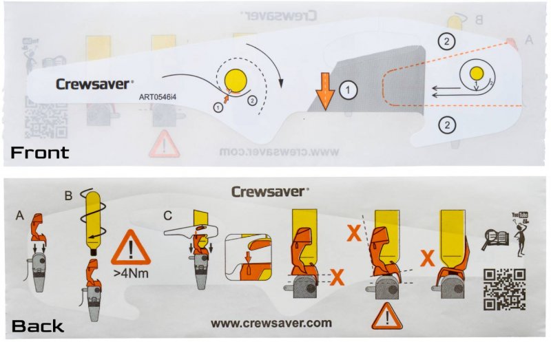 Crewsaver Crewsaver EXOLOK Tamper Sticker