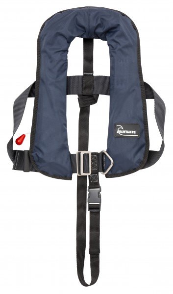HANHAN Automatic Inflatable Life Jacket Vest – Basic Blue, 150N Buoyancy, CE Certified, New Without Tags