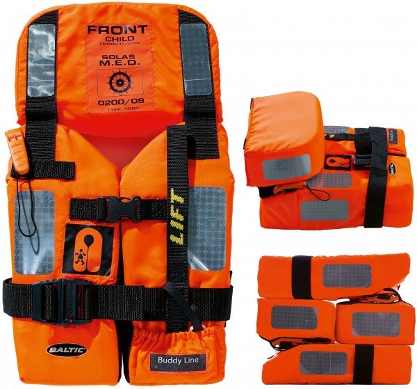 Child Solas Approved Foam Ferry Type Lifejacket 15-43Kg