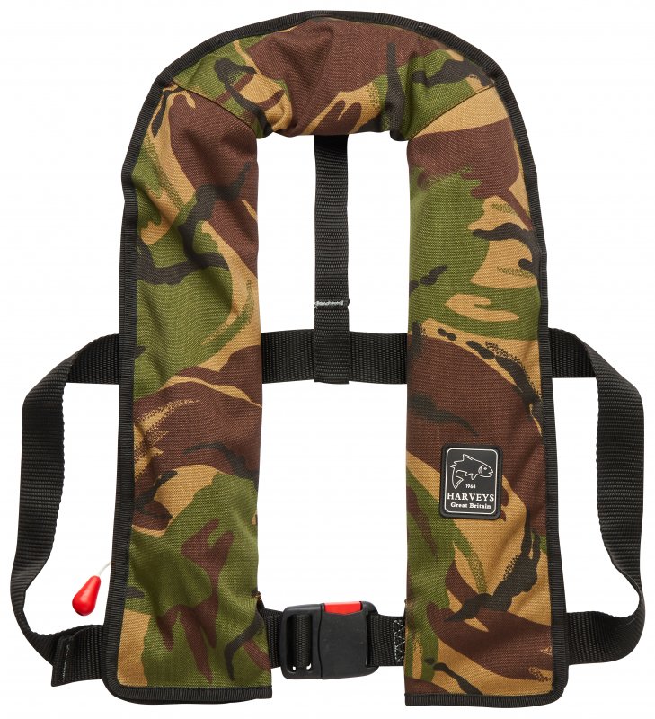 Harveys Harveys 'Stalker' Automatic Camo Pattern Gas Lifejacket