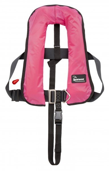 Bluewave Childs Pink Automatic 150N lifejacket with harness- HALF PRICE!