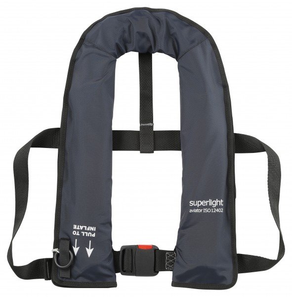 Superlight Aviator 150N Gas Aircrew Lifejacket - with crutch strap, sprayhood and light!