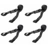 4 x Bluewave Crutch strap black thread