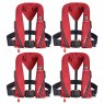 Crewsaver Set Of Four Red Crewsaver Crewfit Sport Plastic Buckle 165N Plus Storage Bag