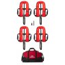Set of Four Red 150N Auto harness lifejackets, with holdall and service kit