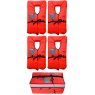 Set of Four Emergency 100N Lifejackets - One Size Adults - £99.99