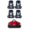 Set of Four Crewsaver Crewfit Sport Plastic Buckle 165N plus Storage Bag